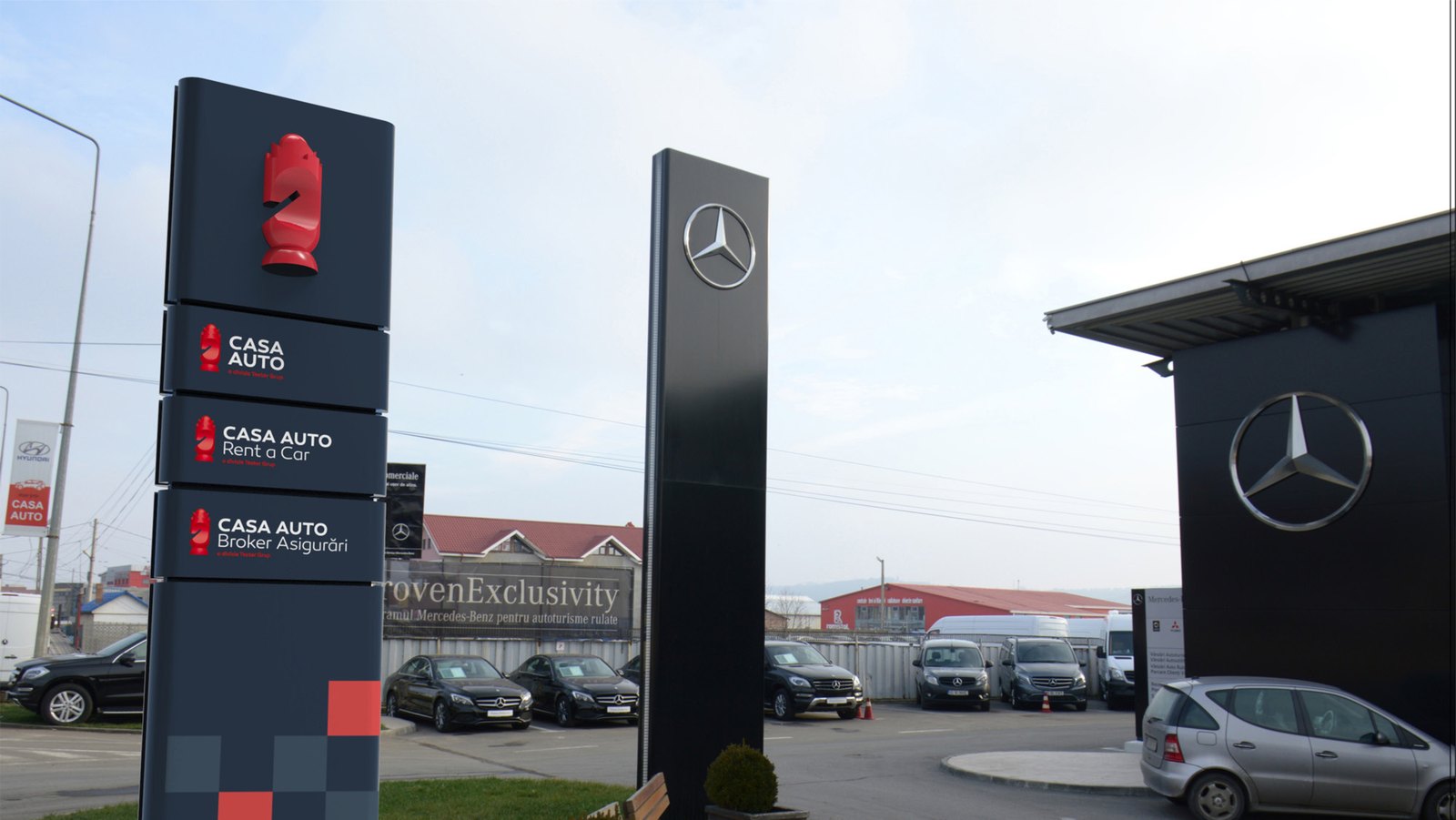 Signage and totem design